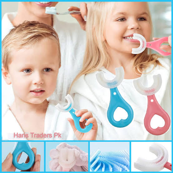 360° U‑Shaped Baby Toothbrush | Soft Silicone Kids Toothbrush for Gentle Cleaning