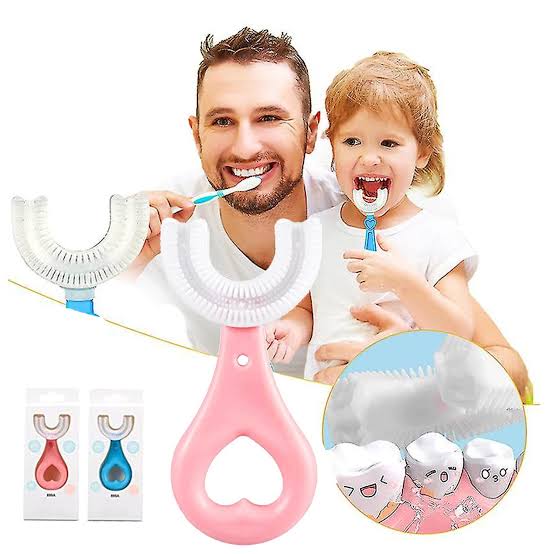360° U‑Shaped Baby Toothbrush | Soft Silicone Kids Toothbrush for Gentle Cleaning