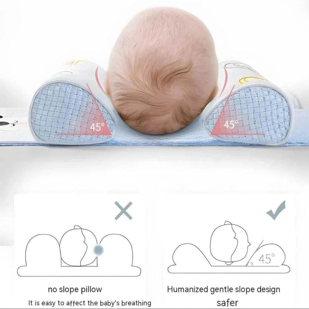 Baby Head Shaping Pillow | Soft Newborn Pillow to Prevent Flat Head