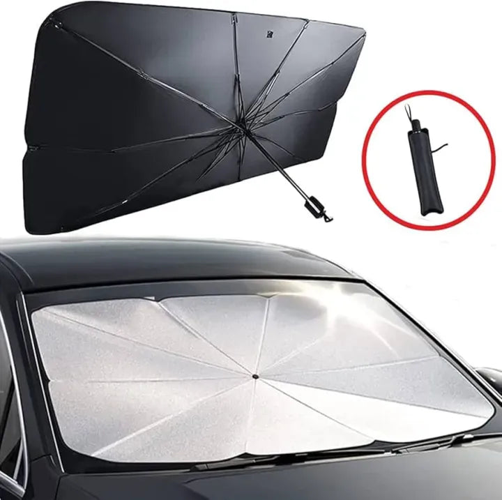 Car Windshield Sunshade Umbrella – Foldable UV Protection Cover | Heat Block Car Front Shade