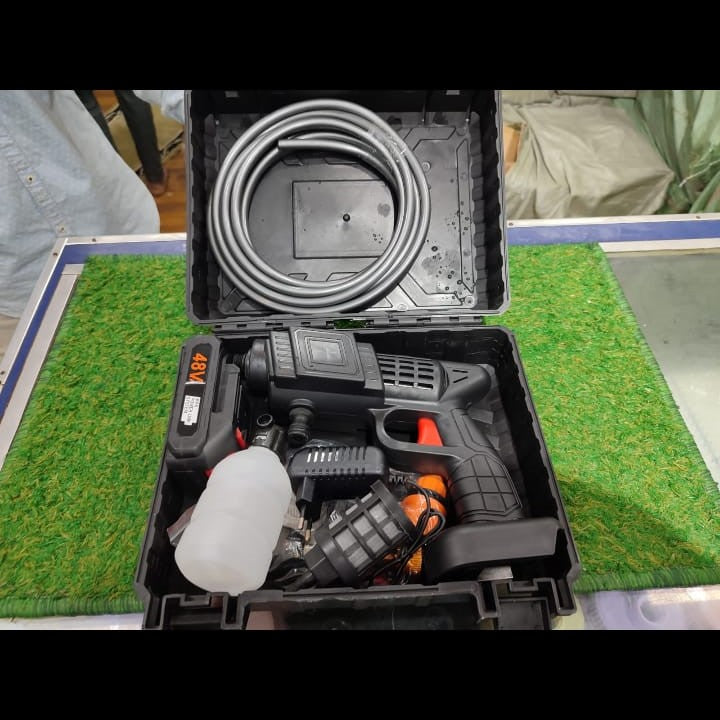 Cordless Car Wash Spray Gun | 48V High Pressure Lithium Battery Foam Jet Washer